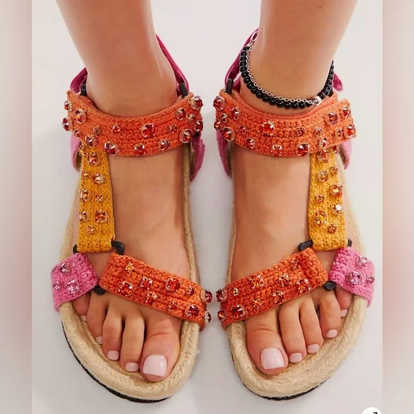 Free people Malibu Sunset Sandals size 39/9 - Picture 1 of 5